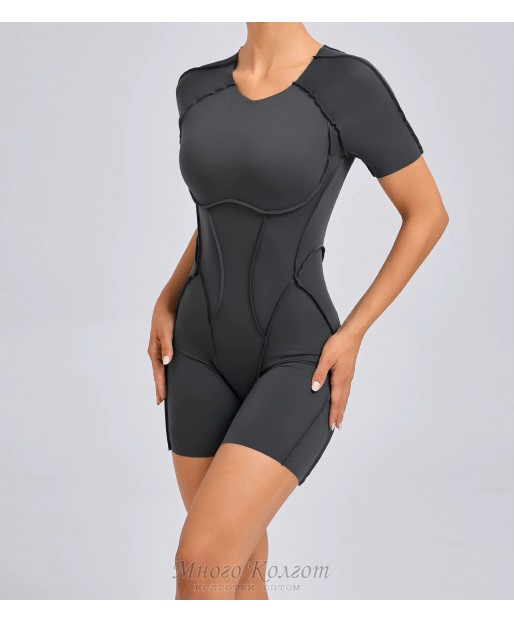Гладкий комбенизон Shorts Body Crop T-shirt Skin model 77